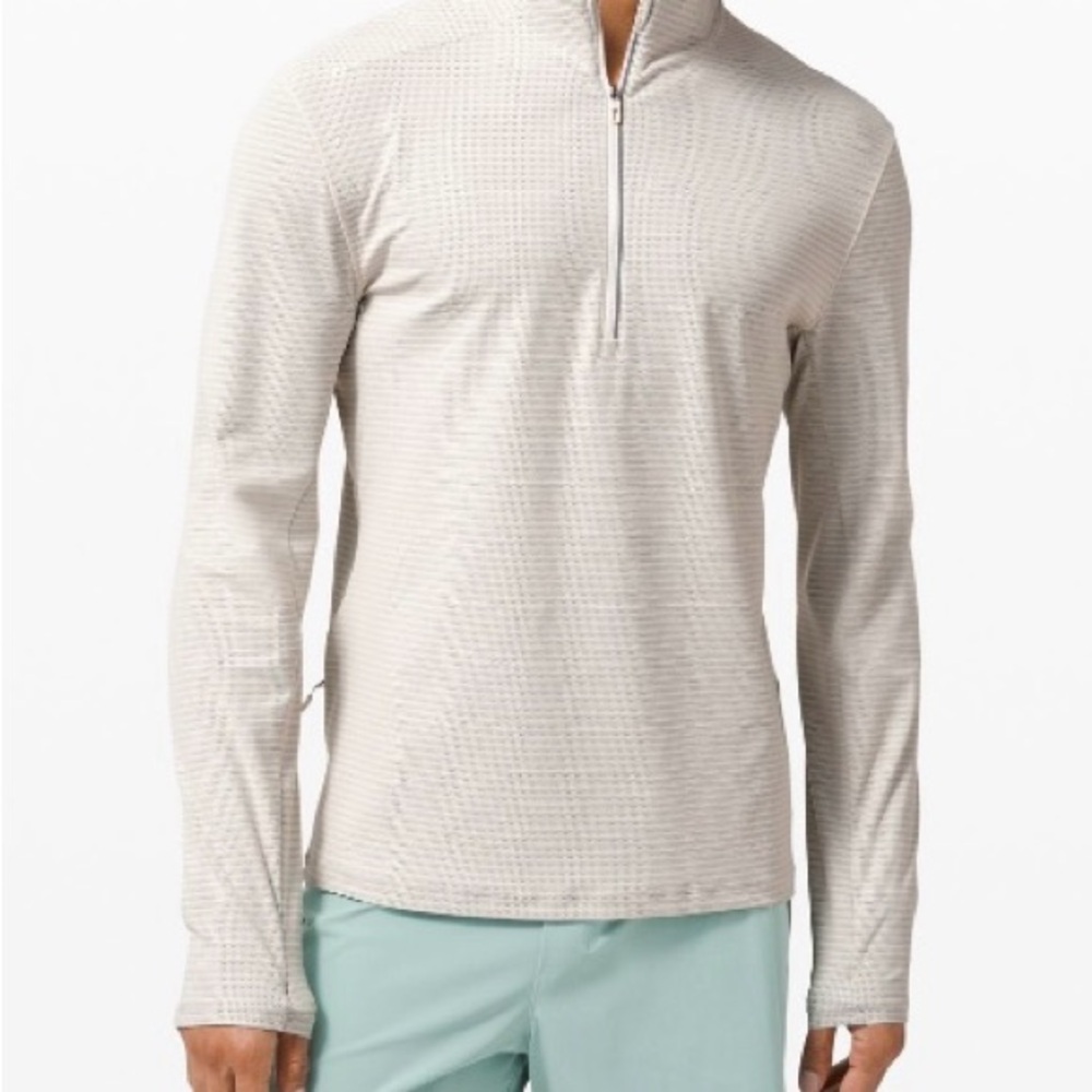 lululemon athletica Cream Quarter-Zip Sweatshirt